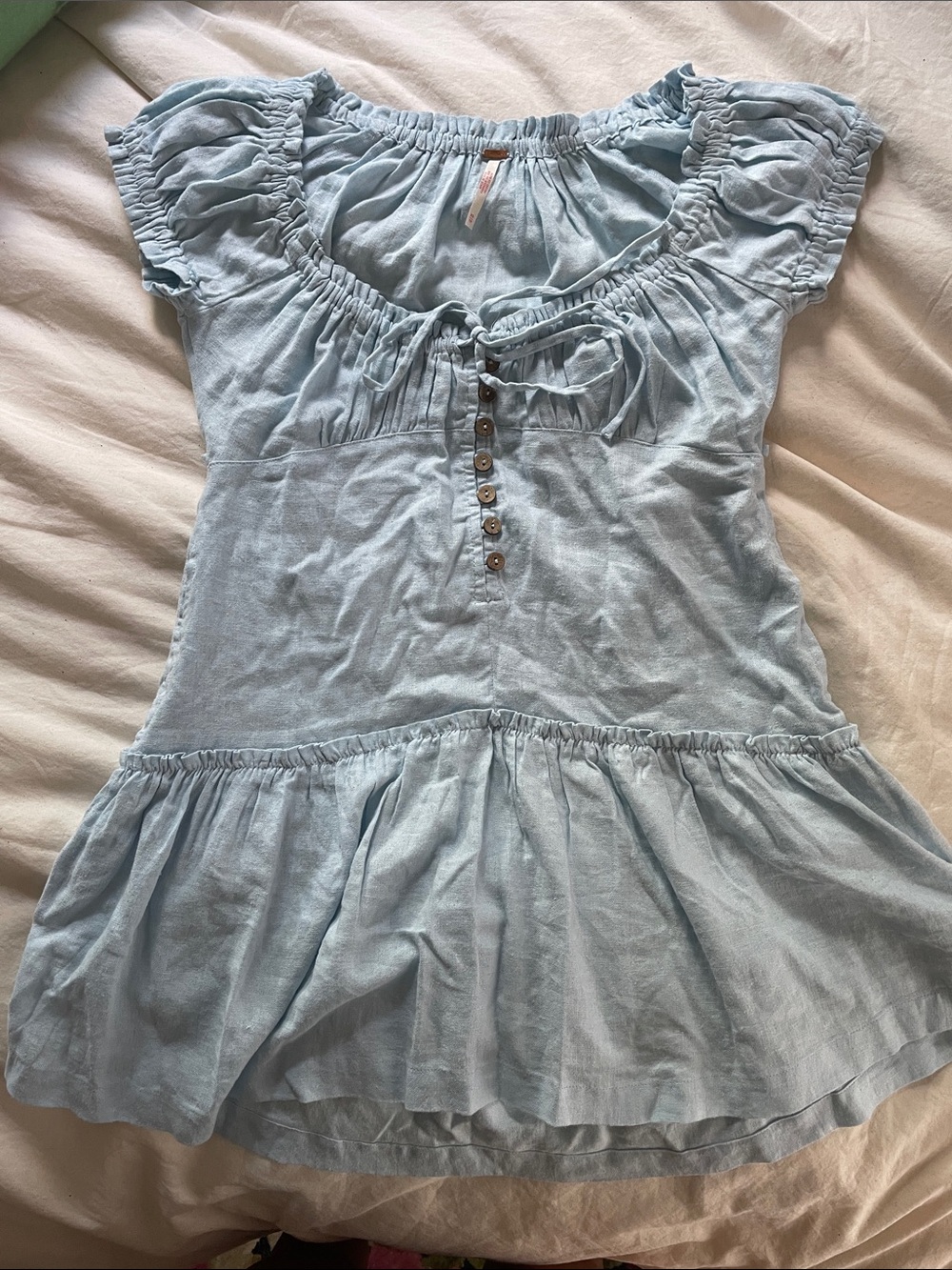 Free people light blue mini dress